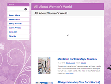 Tablet Screenshot of herworldbeauty.com